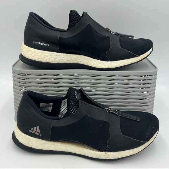 Adidas Women’s Black Pure Boost X Tr Zip Running Size 10.5 - Picture 1 of 13